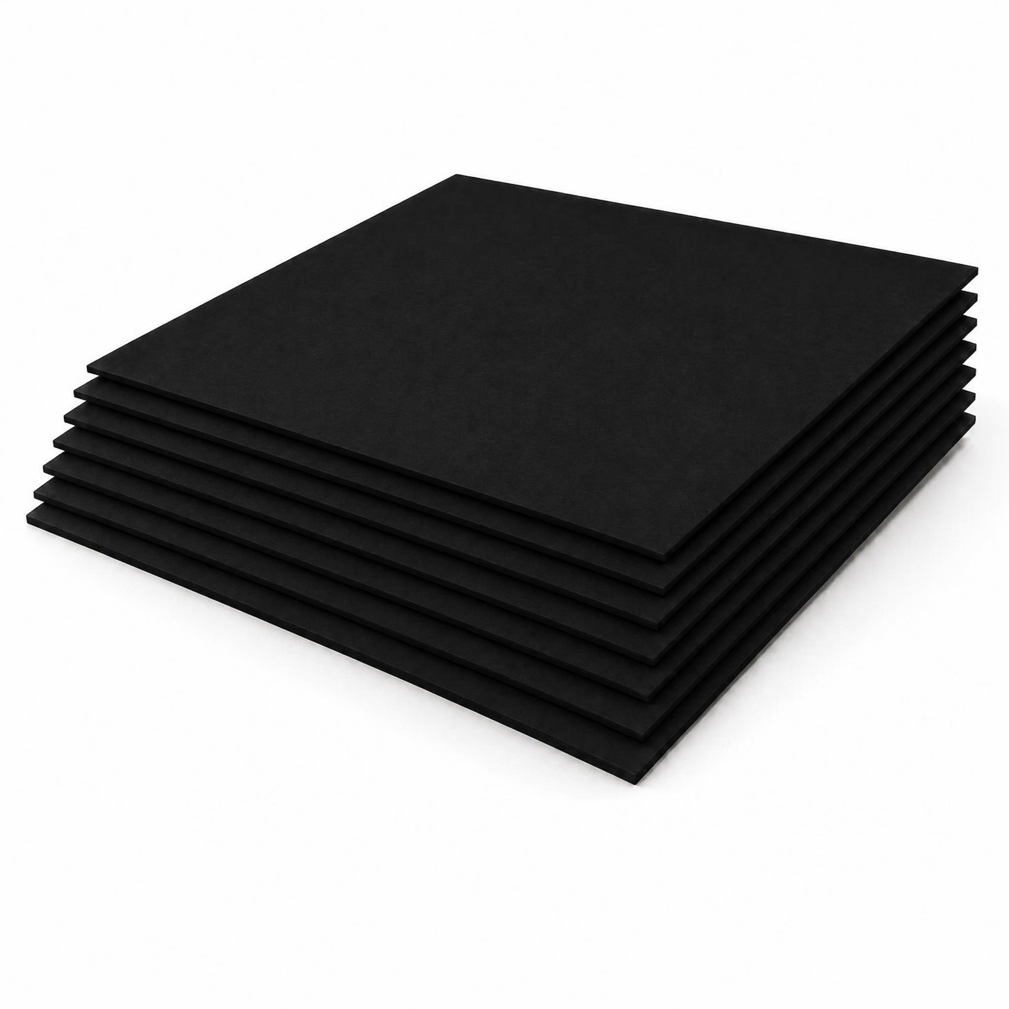 Black cardboard sheets for tags and packaging