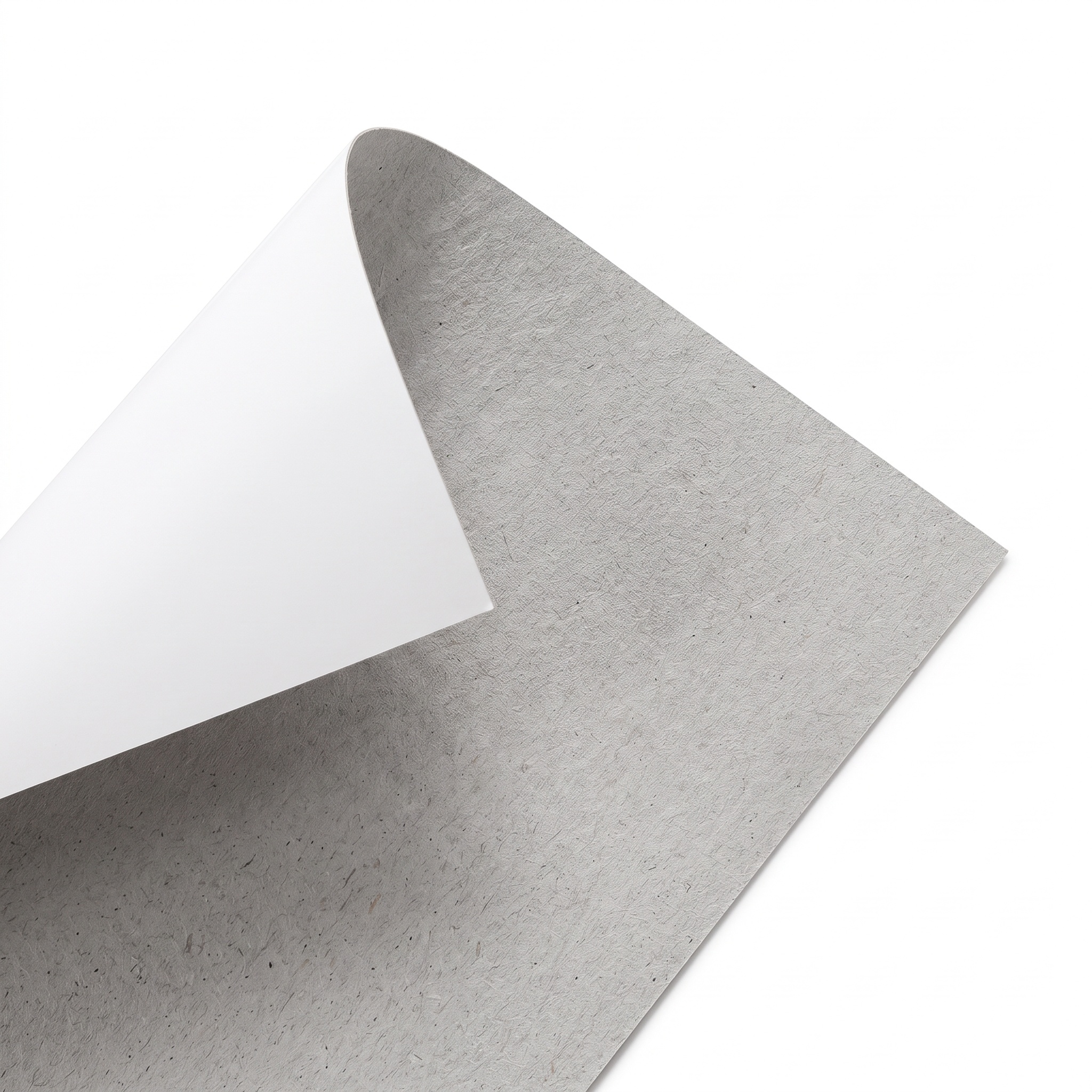 Grey-back duplex board with white printable front