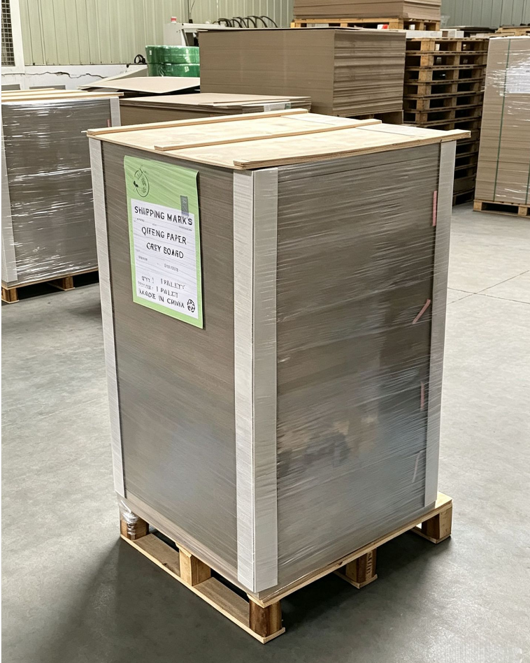 Export packed paperboard